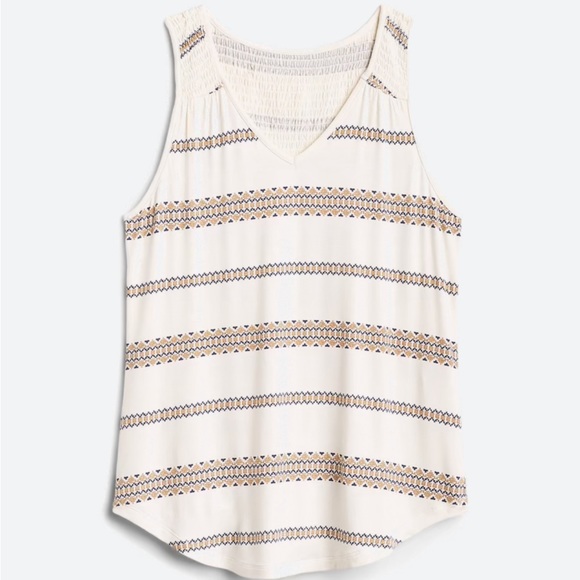 Market & Spruce Tops - NWT Market & Spruce Beth Smocked Yoke Knit Tank